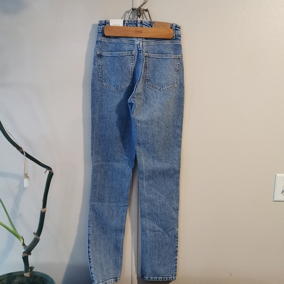 Zara Split Hem Slim High-Rise regular Length NWT Size 2 - Picture 6 of 9